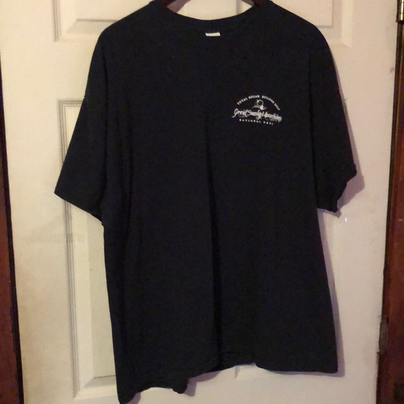 2017 Total Solar Eclipse Great Smoky Mountains National Park Black Tee Mens XXL - Picture 1 of 12